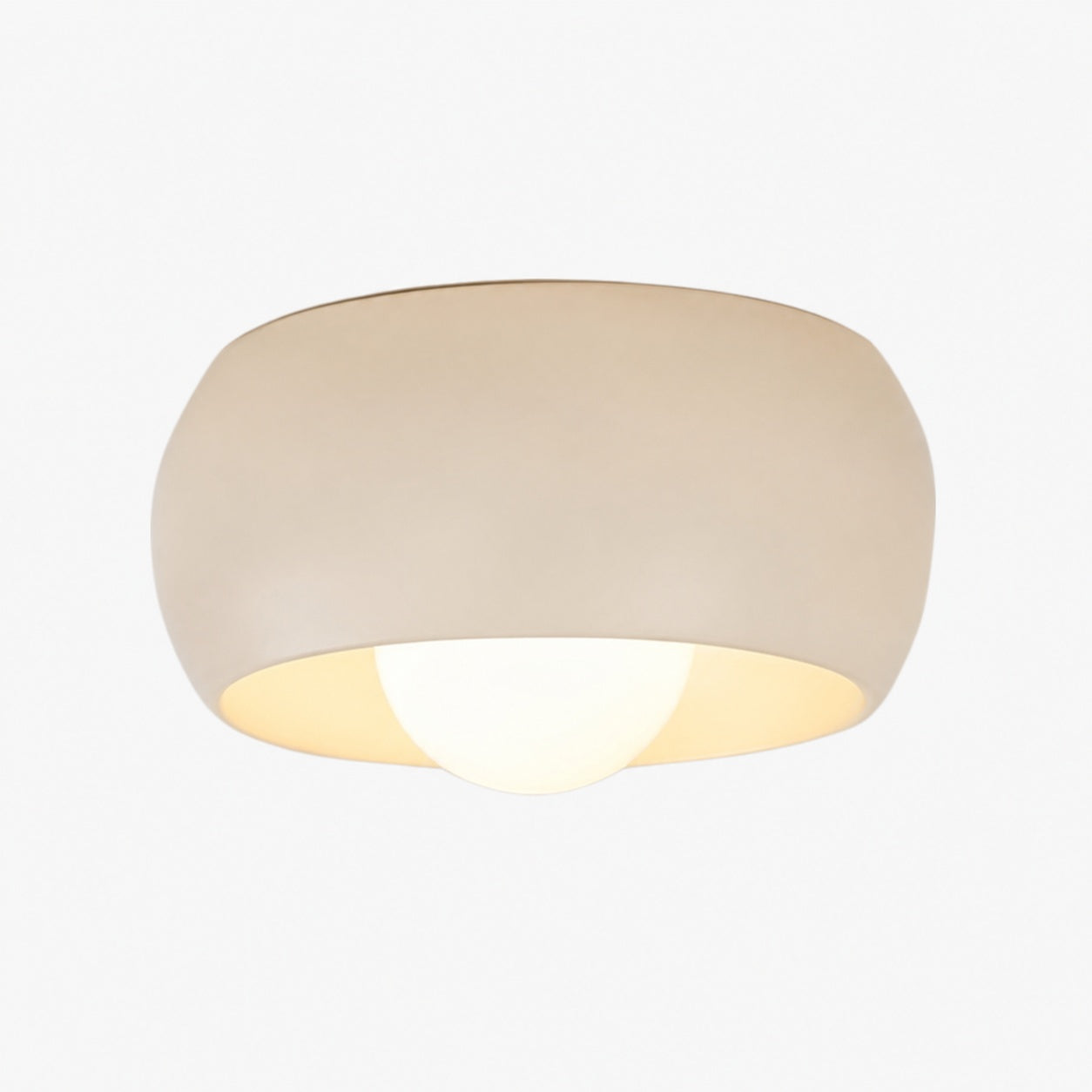 Aurelox Round Flush Mount Ceiling Light Clean Geometric Fixture - Contemporary Indoor Lighting