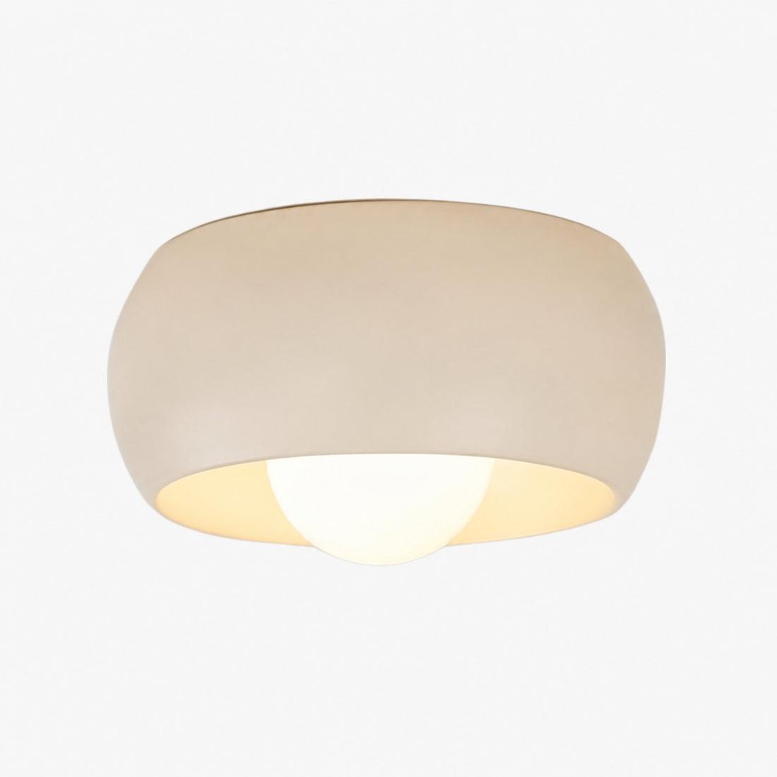 Aurelox Round Flush Mount Ceiling Light Clean Geometric Fixture - Contemporary Indoor Lighting