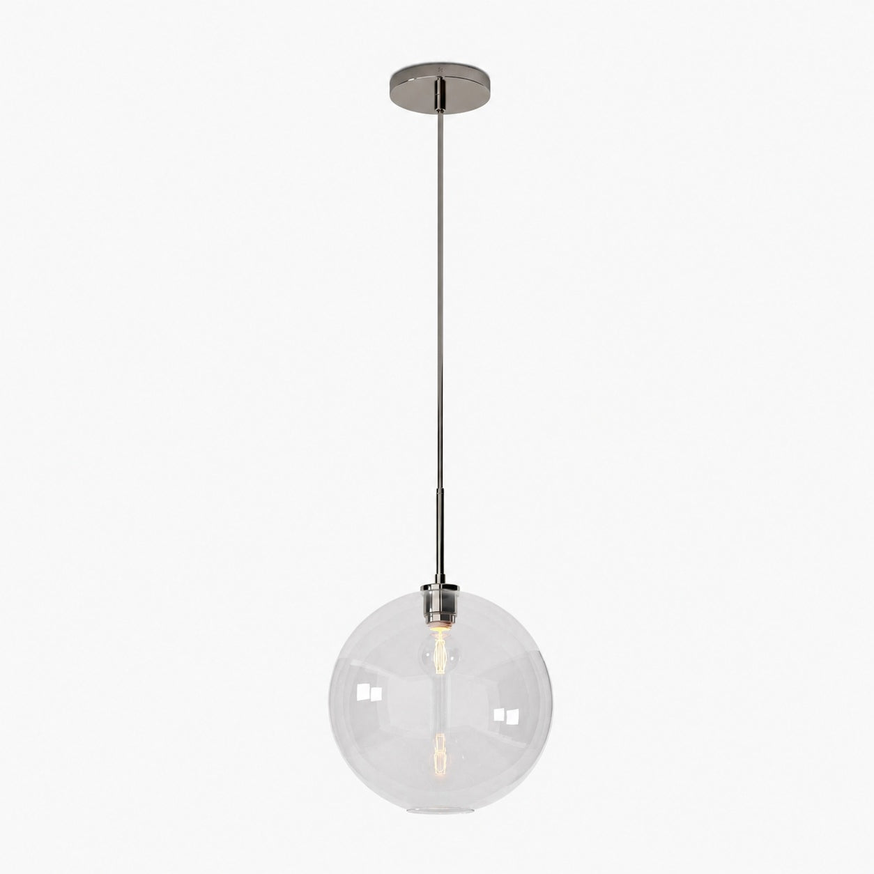 Selvion Sculptural Globe Pendant Light - Modern Glass Pendant Lamp - Sleek Design