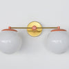 Two Lights Colorful Ernest Sconce - Bubble Pop Vanity Bathroom Sconces