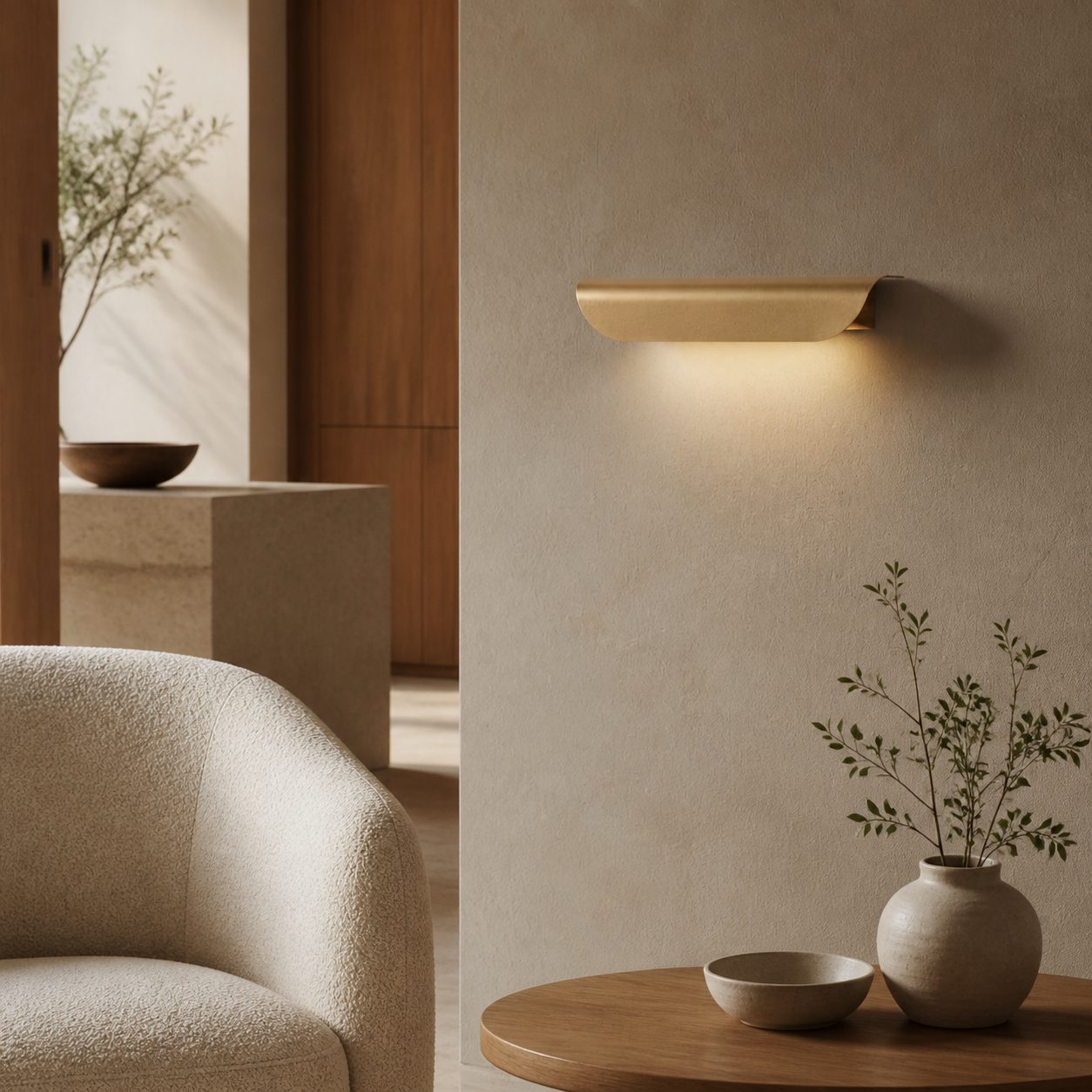 Hidra Modern Metal Wall Sconce – Minimalist Down-Light Sconce for Modern Homes