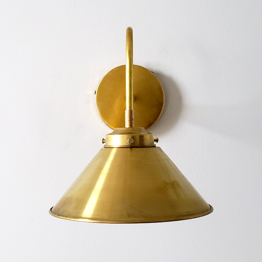 Curved Arm Wall Sconce - Accent Lighting For Bedroom & Hallway