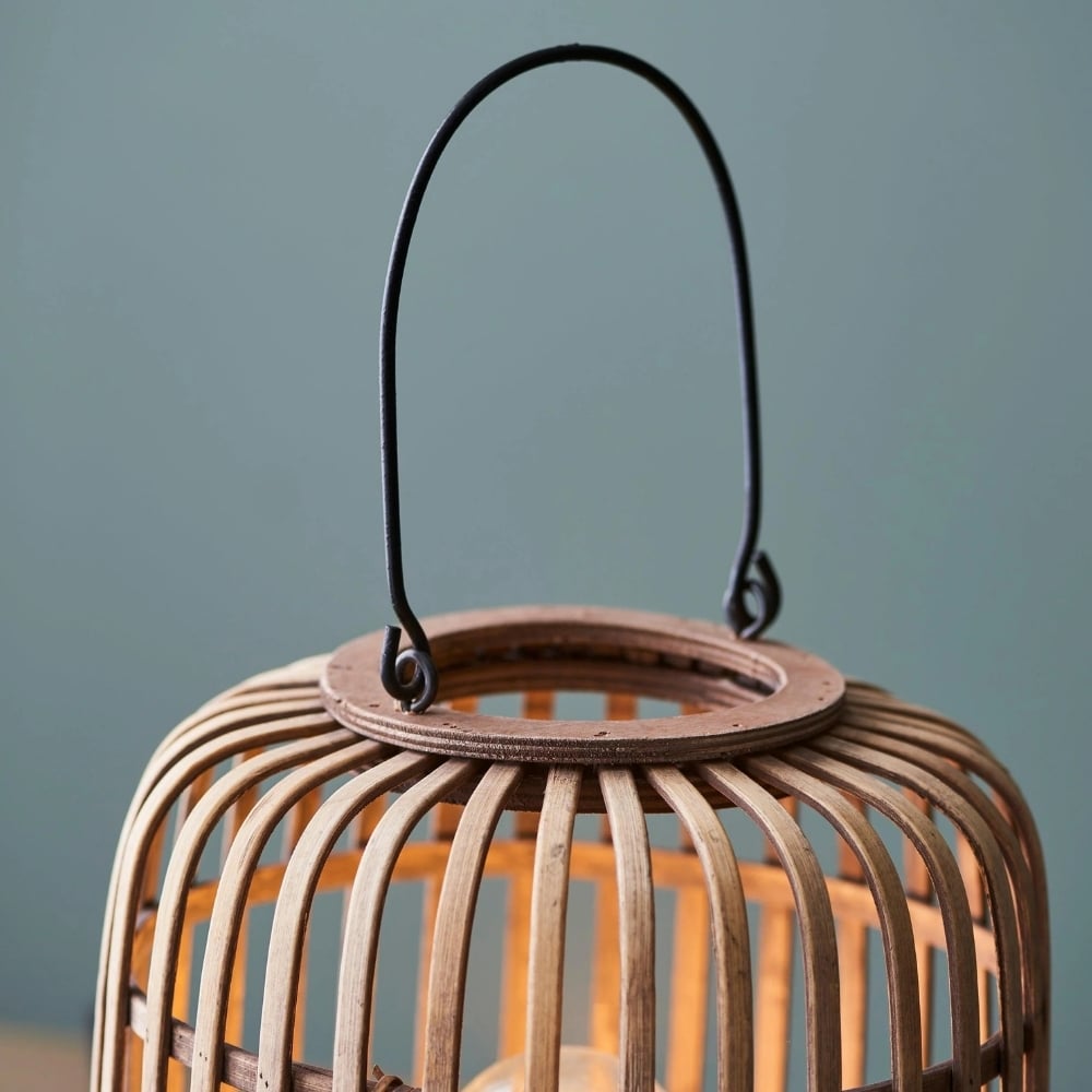 Yumeko Ambient Table Lamp - Open Bamboo Cage Design Stylish and Eco Friendly for Living & Bedroom
