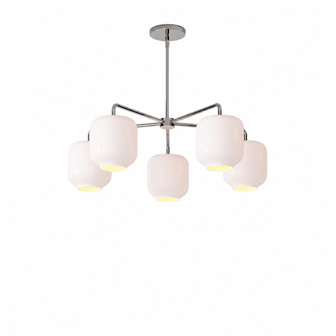 Lumivelle 5-Light Pebble Chandelier - Modern Glass Pendant Lighting