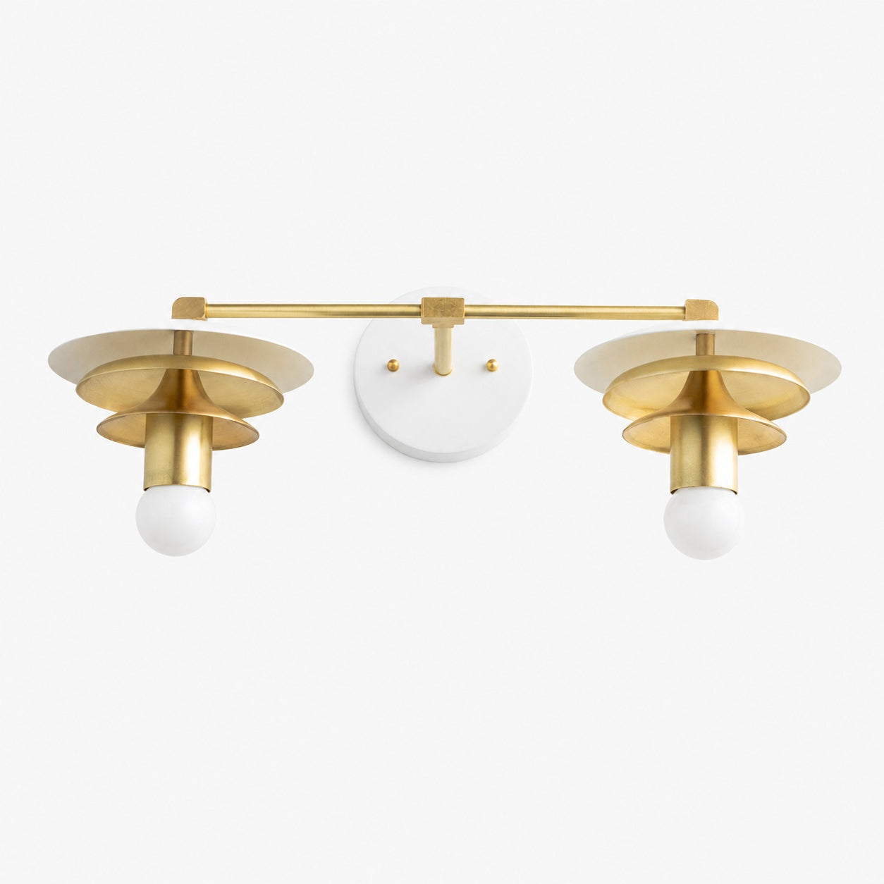 Artivo Layered Brass Vanity Light - Modern Sleek Style Home Bath Accent