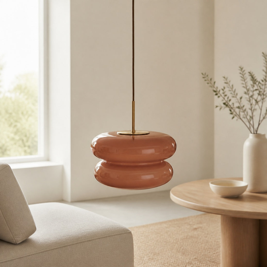 Orra Opal Glass Pendant Lamp - Modern Hanging Lamp