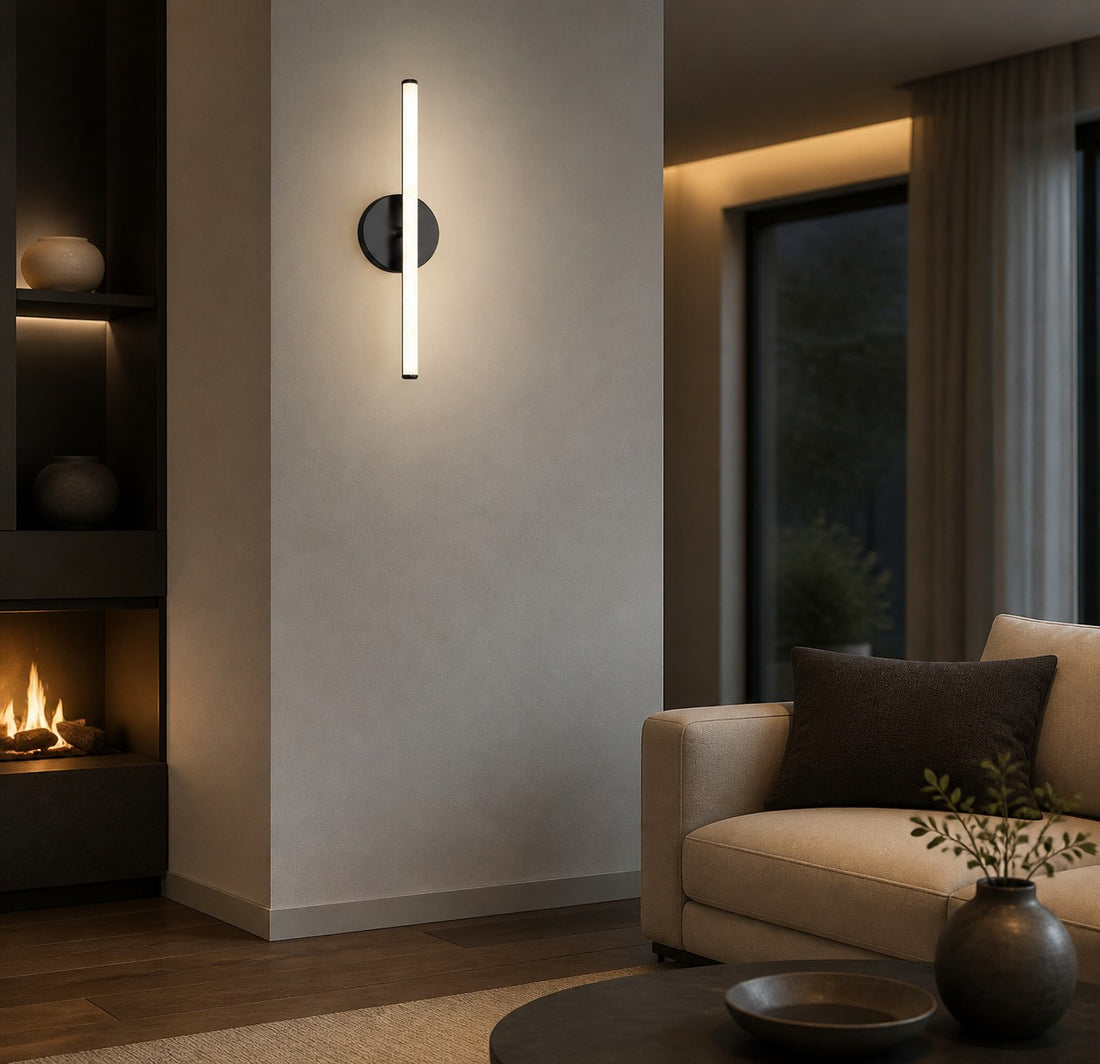 Voro Modern LED Wall Sconce - Metal Bathroom & Hallway Lighting Fixture