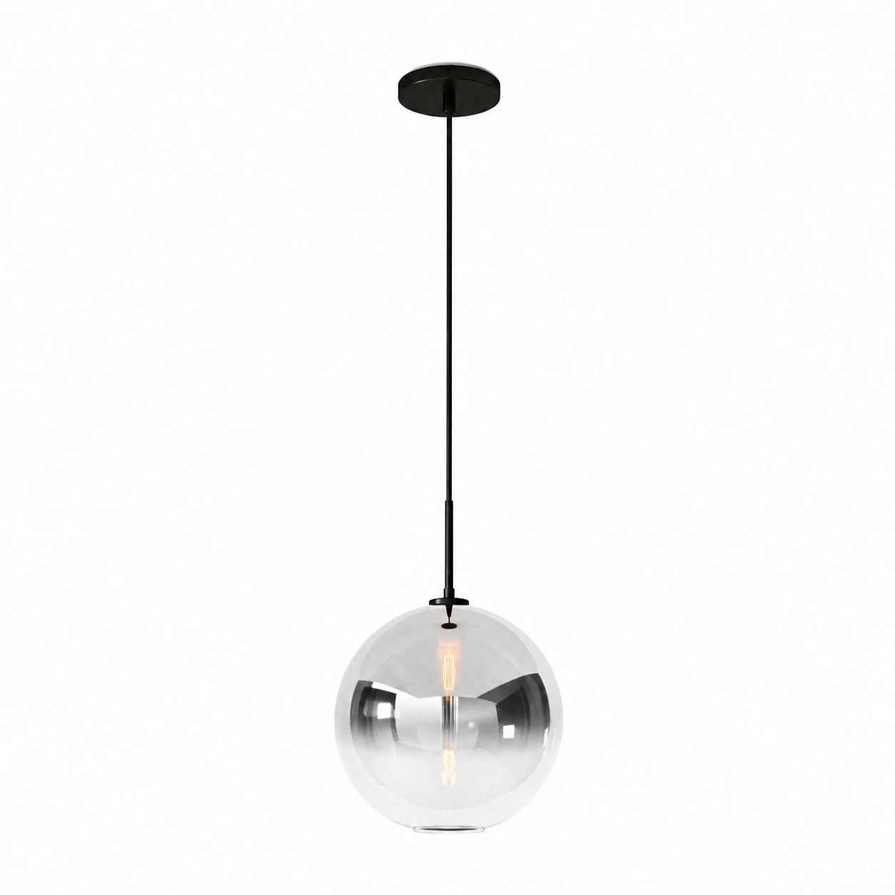 Selvion Sculptural Globe Pendant Light - Modern Glass Pendant Lamp - Sleek Design