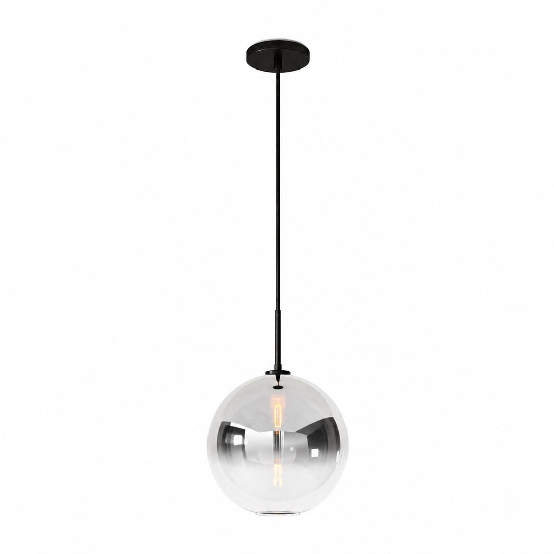 Selvion Sculptural Globe Pendant Light - Modern Glass Pendant Lamp - Sleek Design