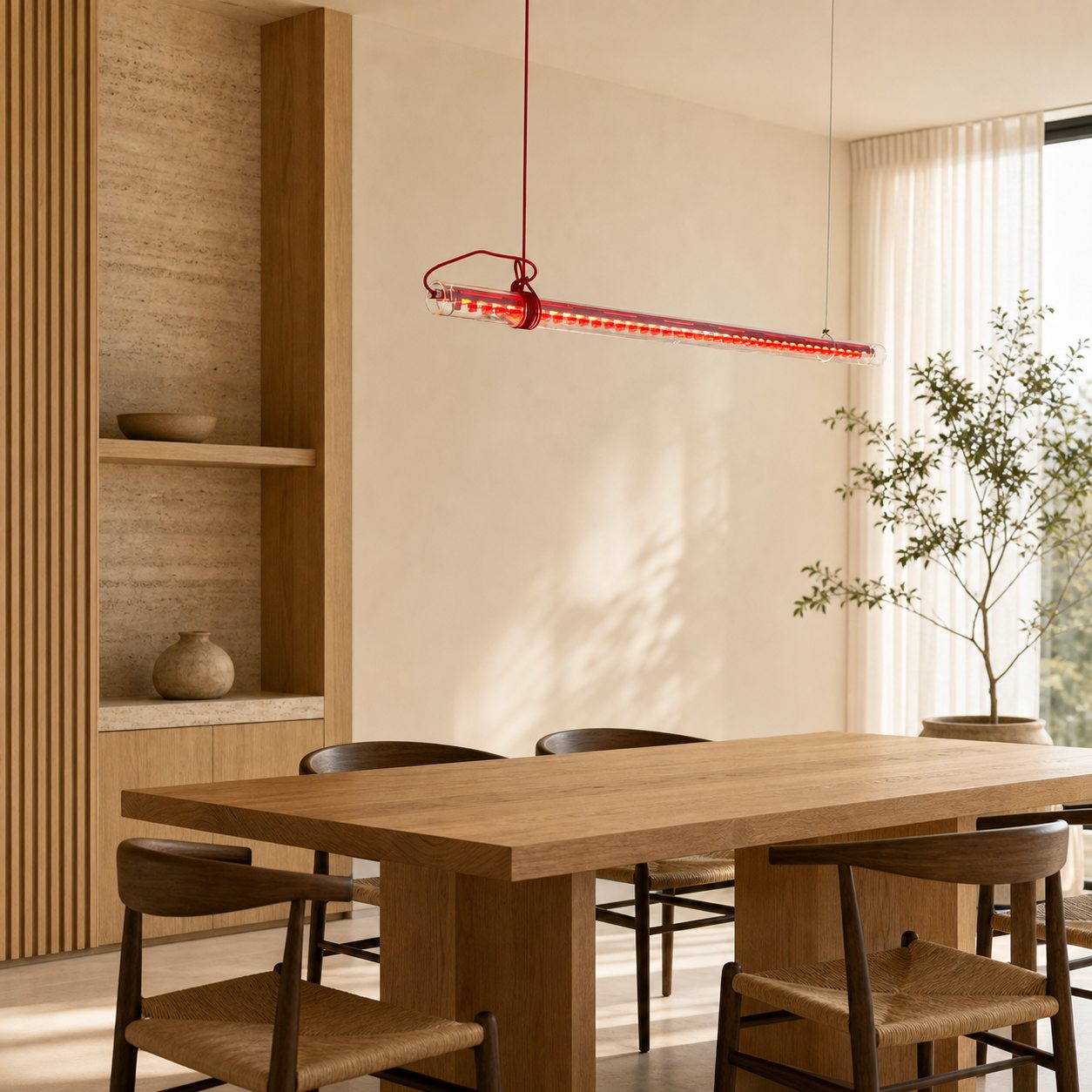 Tubular Linear LED Pendant Lamp