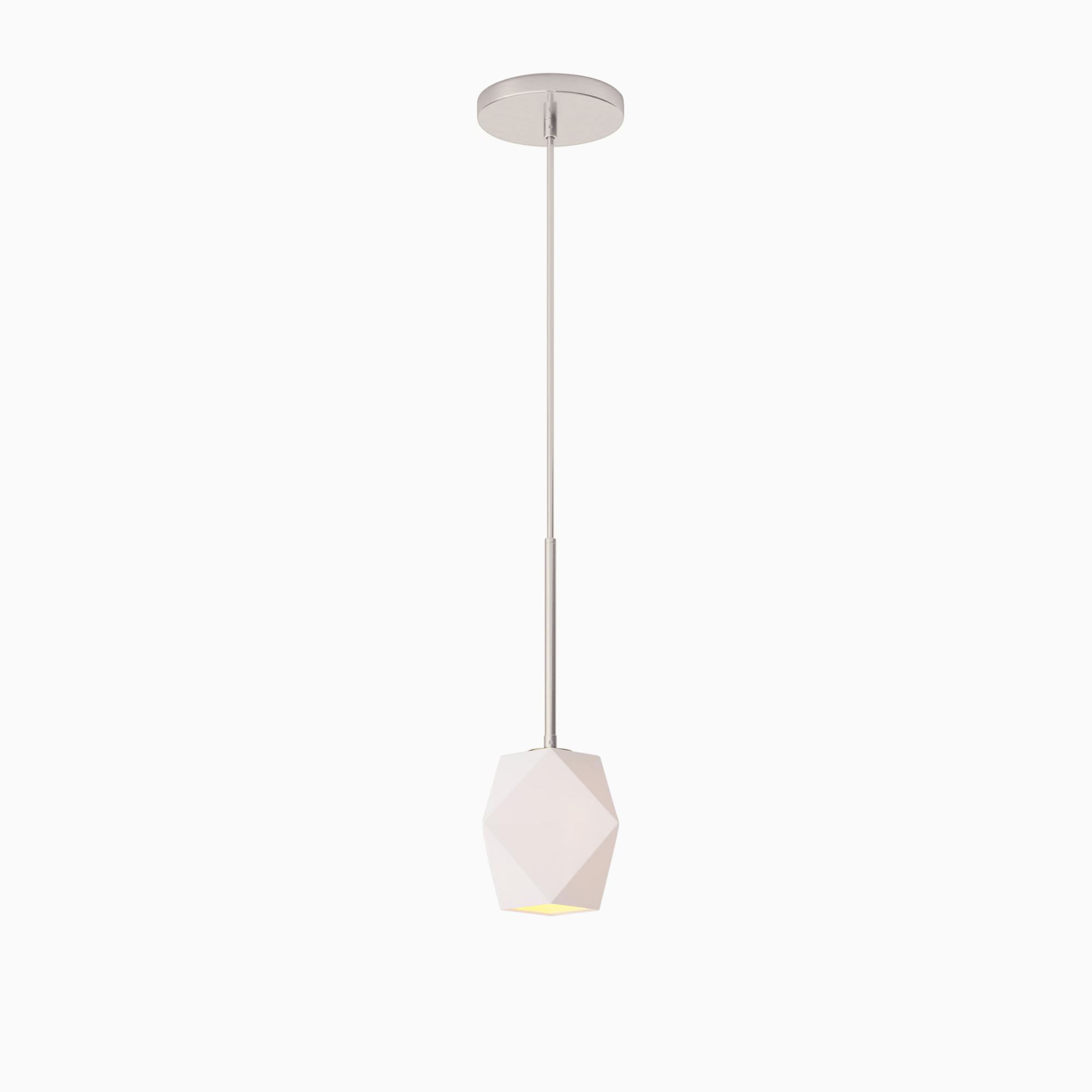 Talvior Faceted Pendant Light – Adjustable Glass Light Fixture