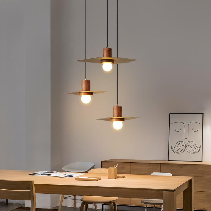 Walnut Copper Jupiter Pendant Lamp
