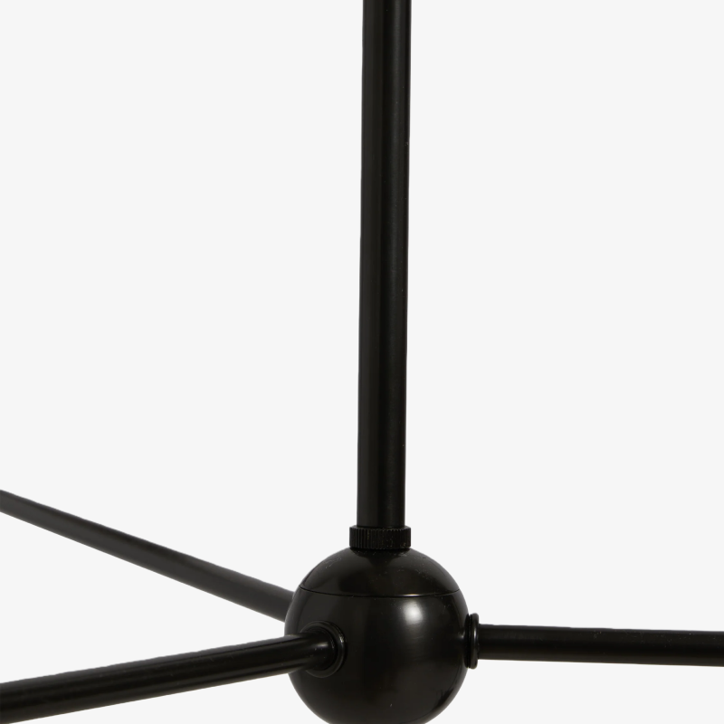 Ruffmeto Ruffled Shade Metal Frame Chandelier for Dining