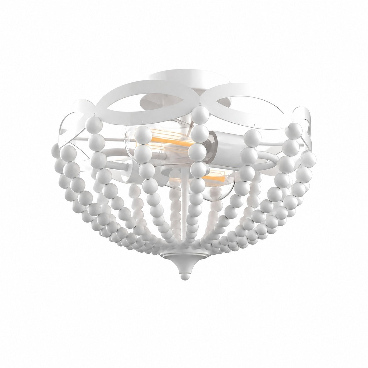 Rustibea Beaded Dome Ceiling Light – Vintage Country for Kitchen