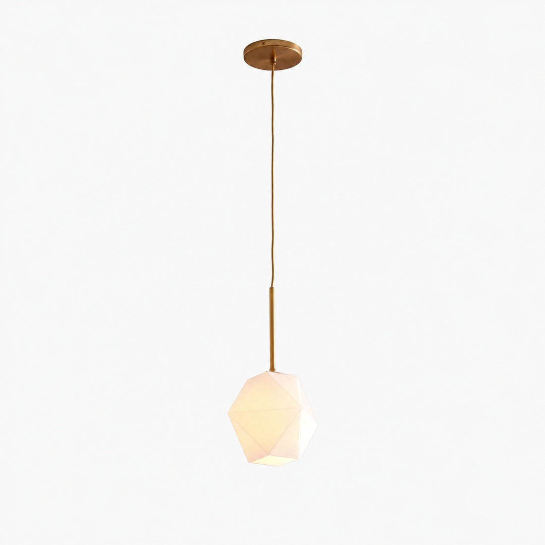 Talvior Faceted Pendant Light – Adjustable Glass Light Fixture