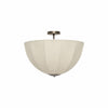 Lumarys Pendant / Flush Mount Lamp – Botanical-Inspired Linen Shade for Dining Area or Living Room