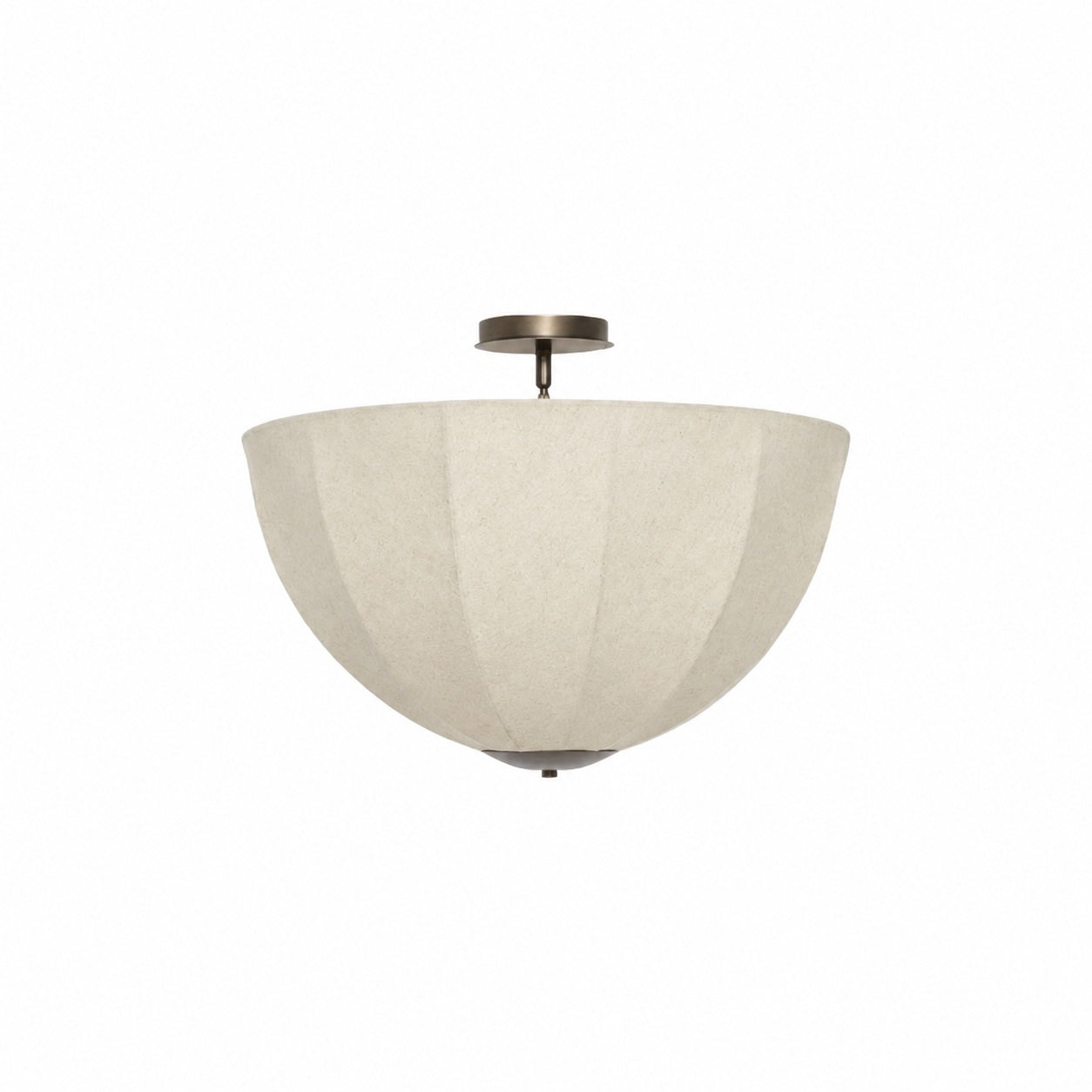 Lumarys Pendant / Flush Mount Lamp – Botanical-Inspired Linen Shade for Dining Area or Living Room