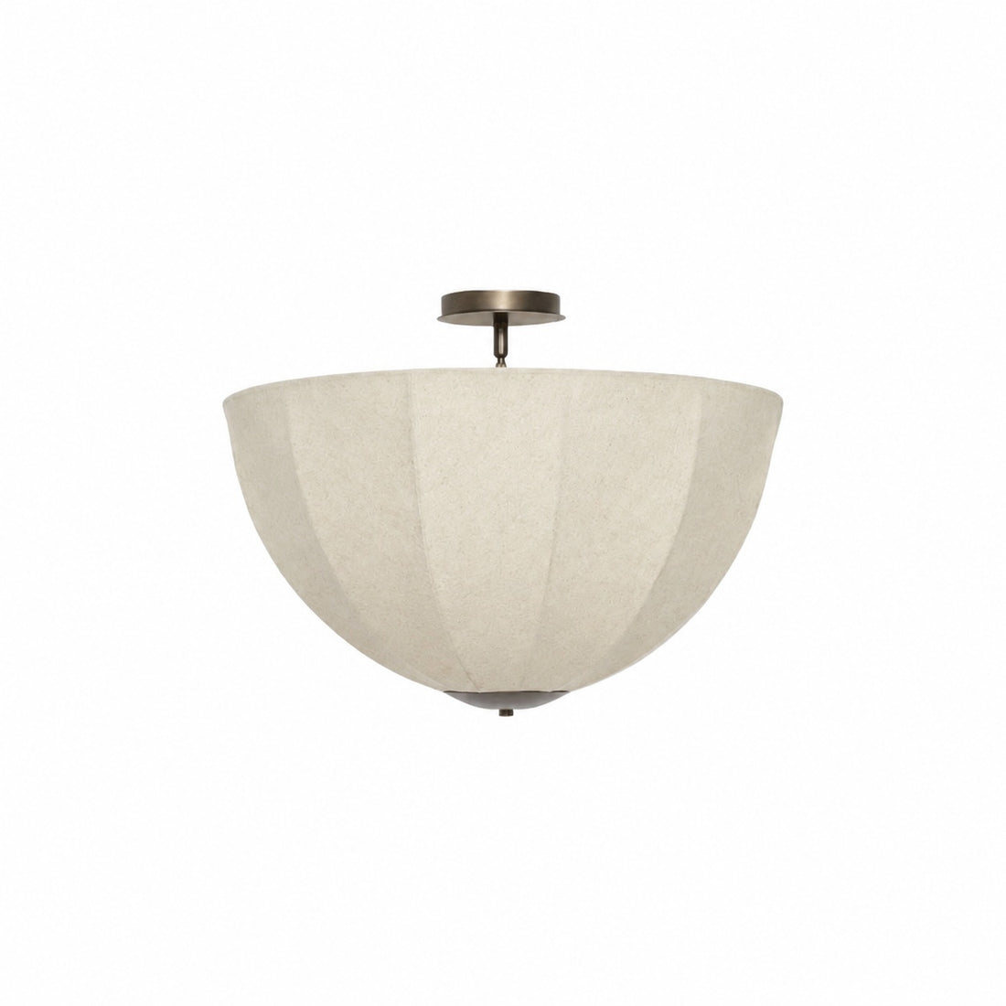 Lumarys Pendant / Flush Mount Lamp – Botanical-Inspired Linen Shade for Dining Area or Living Room