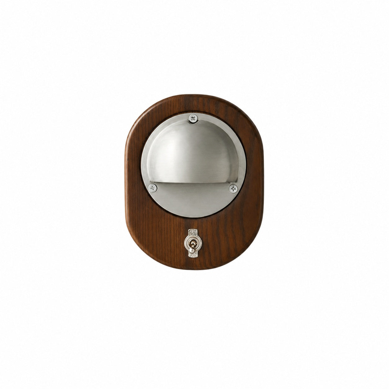 Ivoran Modern Wall Sconce - Ash Wood and Brass Spherical Lamp for Bedroom and Hallway