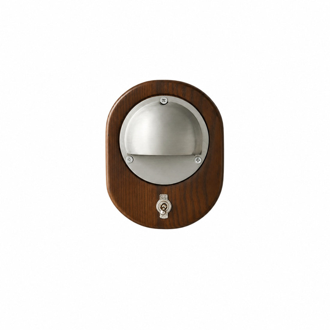 Ivoran Modern Wall Sconce - Ash Wood and Brass Spherical Lamp for Bedroom and Hallway