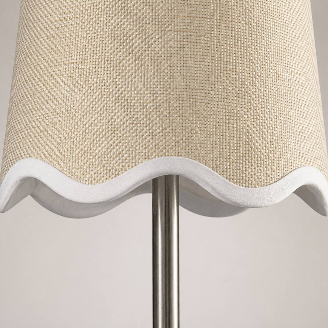 Glissum Contemporary Metal and Linen Wall Lamp with Soft Diffused Shade for Hallway or Entry