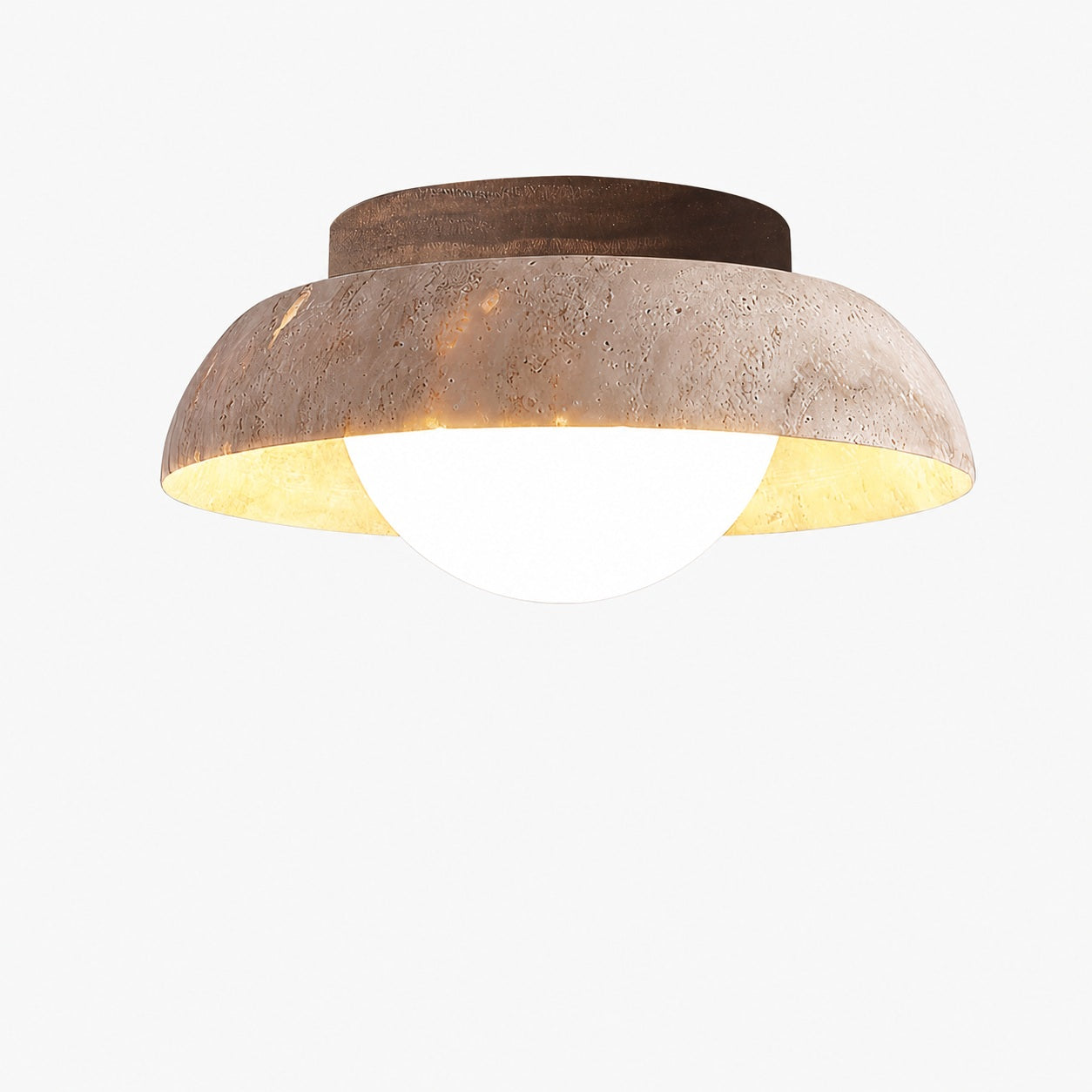 Piedra Travertine Ceiling Lamp