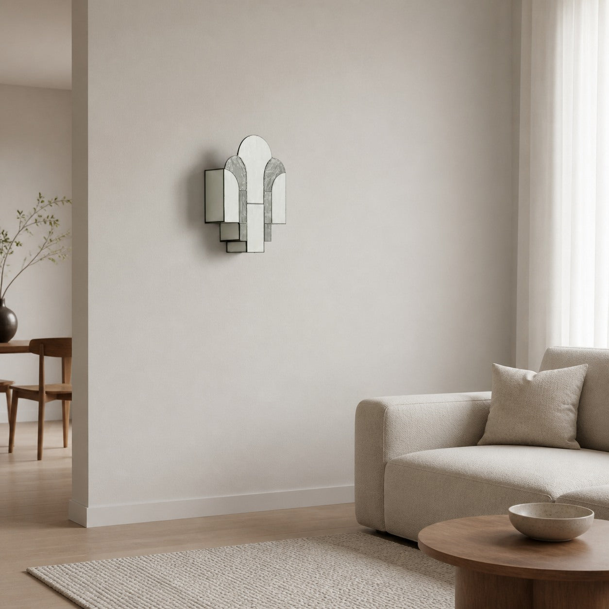 Kelsar Wall Light Sleek Contoured Design Wall Sconce – Modern Minimalist Style for Hallway and Living Room