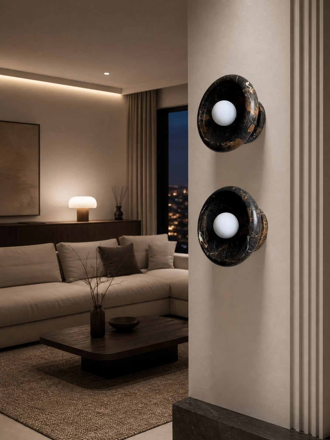 Piedra Marble Wall Lamp