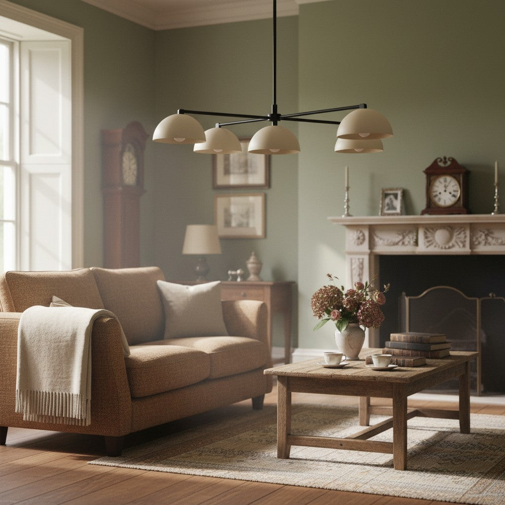 Metio Dome Stylish Ceiling Chandelier - Timeless Home Lighting Accent