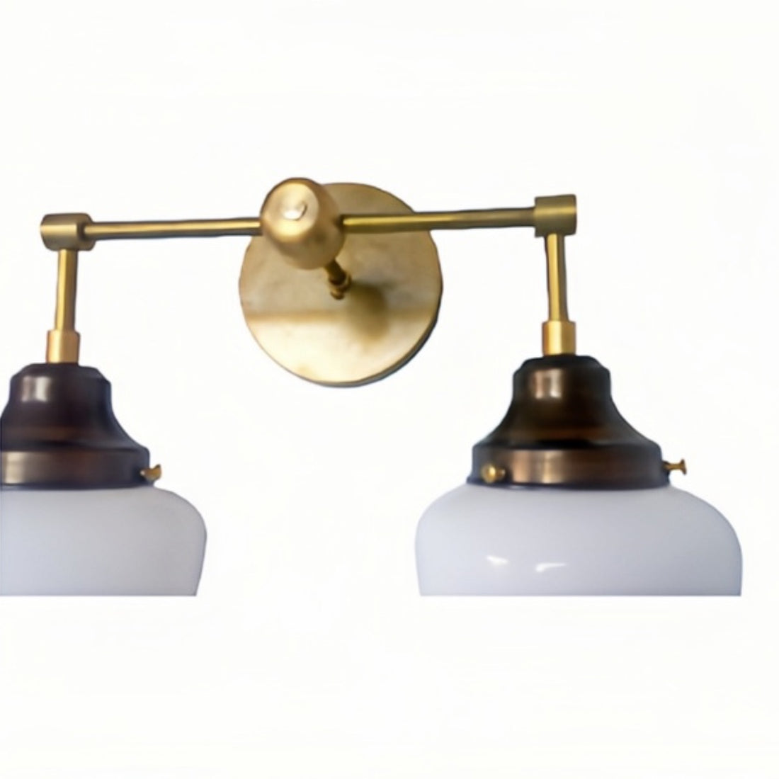 Double McMain Wall Sconce - Metal Glass Bubble Pop Vanity Wall Light