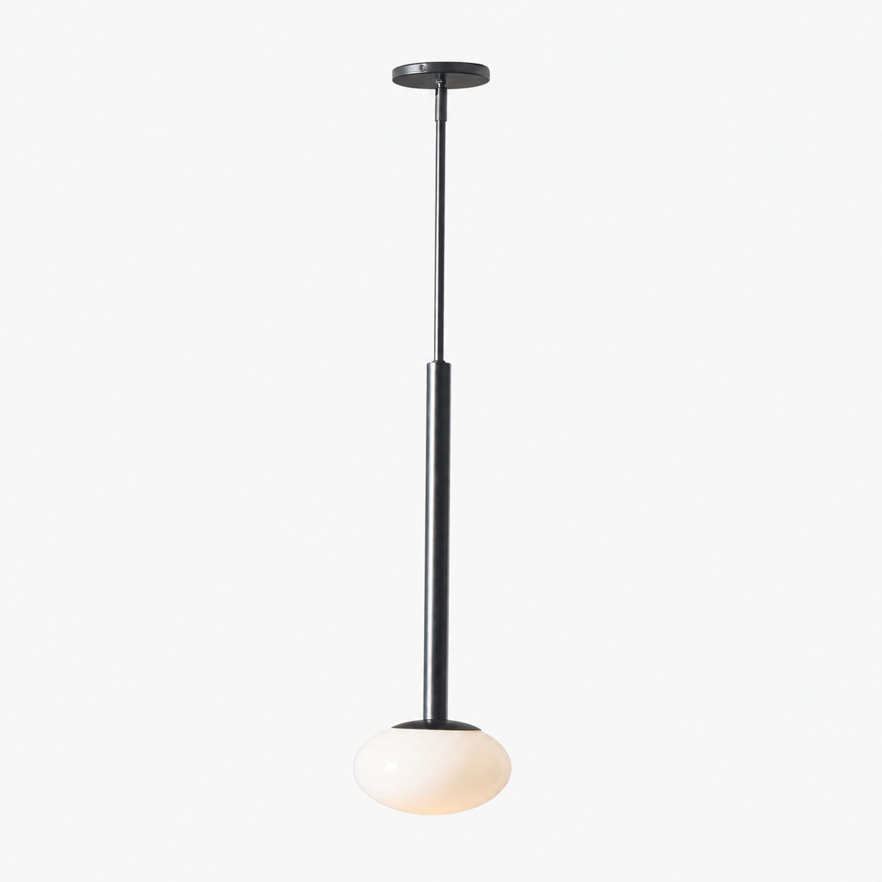 Rolvona Globe Pendant Light - Modern Oval Shade Hanging Lamp
