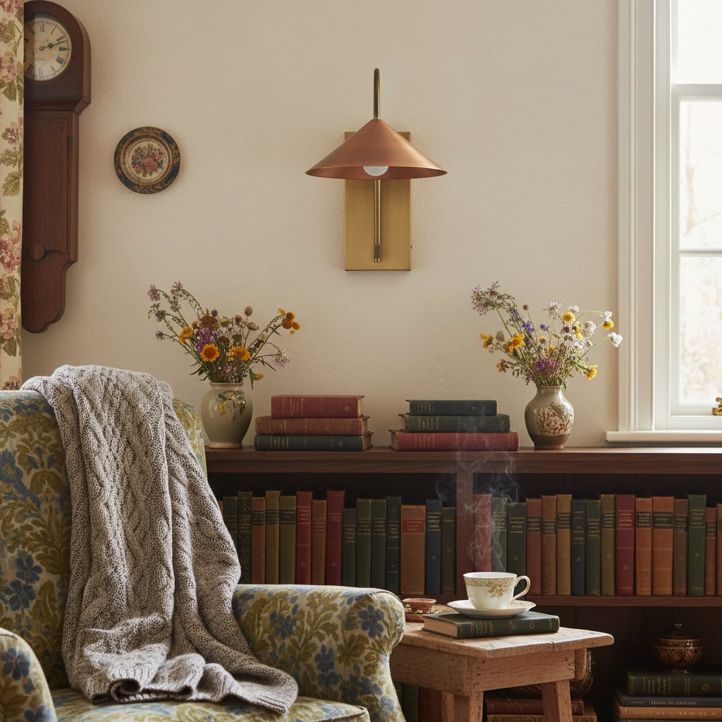 Conique Metal Minimalist Wall Sconce - Sculptural Brass Arch Light for Modern Interiors