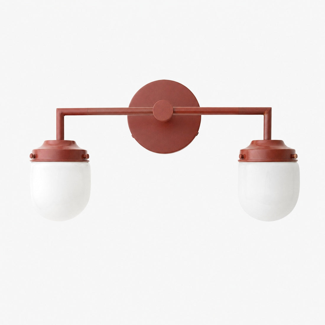 Opalume Glass Double Vanity Light - Vintage Style Bathroom Double Wall Lighting