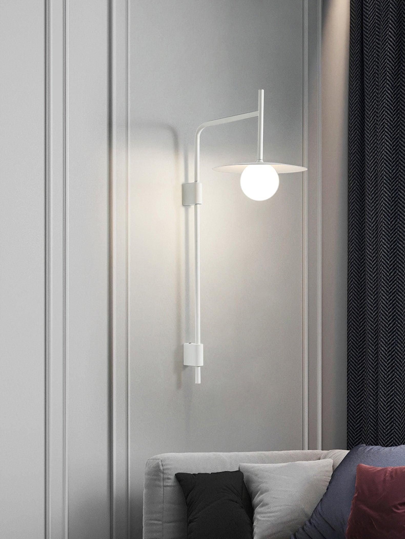 Gea Metal Swing Arm Wall Lamp - Scandinavian Minimalist Nordic Sconce