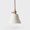Sunset Relief ceramic pendant light in Ceramic White