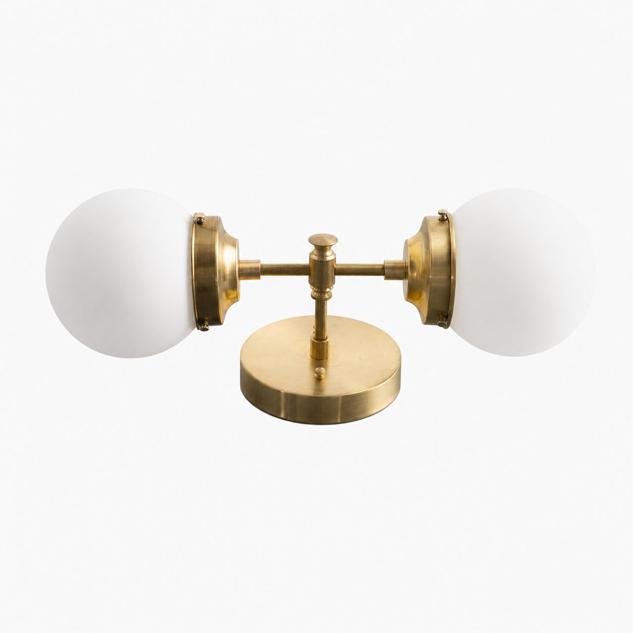 Lumio Globe Modern Geometric Sconce - Two Light Bathroom Vanity Lighting
