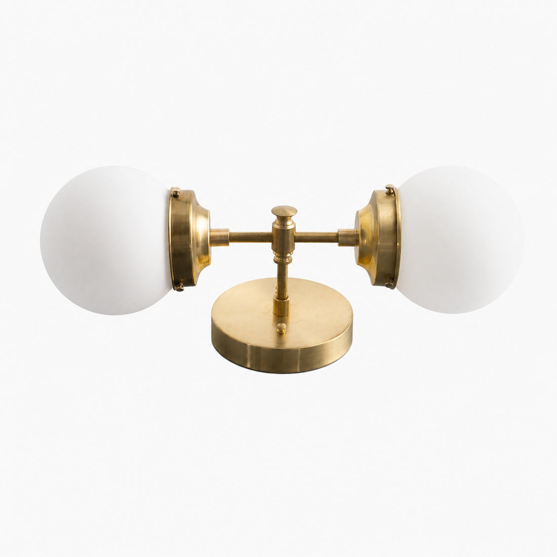 Lumio Globe Modern Geometric Sconce - Two Light Bathroom Vanity Lighting