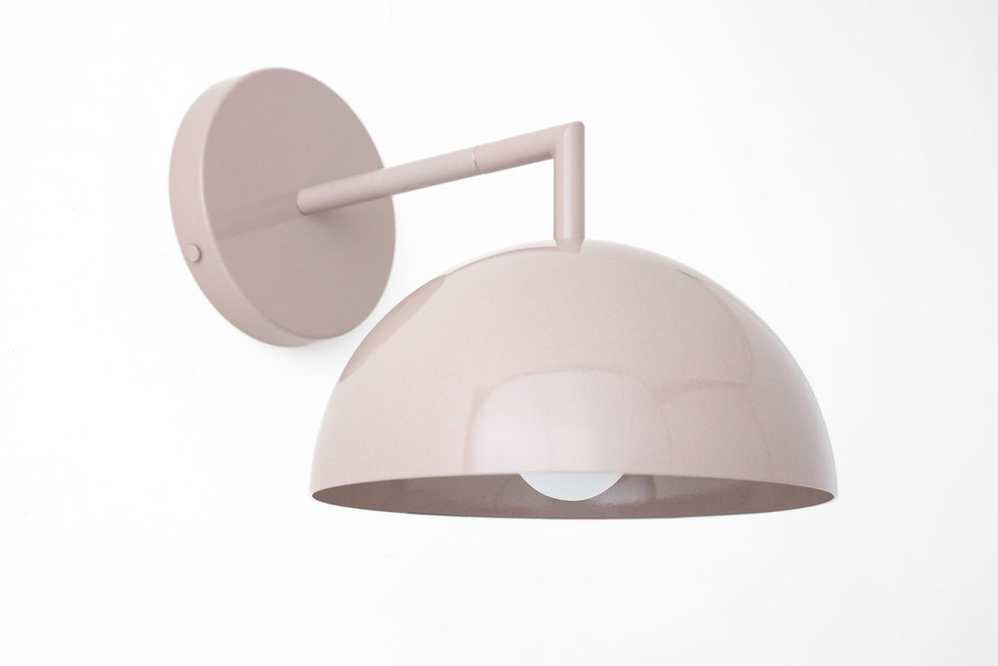 Metio Dome Shaped Minimalist Metal Design Wall Light – Ideal for Living Rooms and Bedrooms