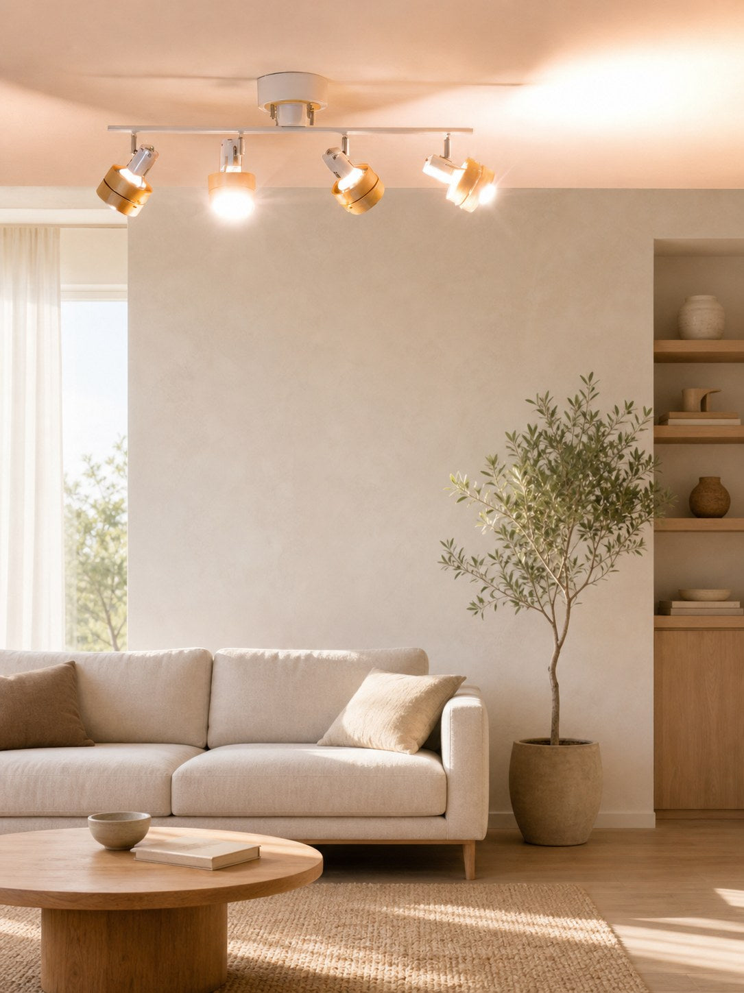 Nordic Cylindrical 4-Light Spotlight