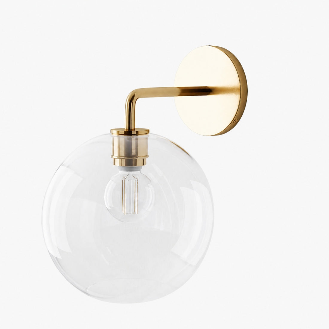 Selvion Artistic Globe Sconce Light - Handcrafted Glass Sculptural Wall Fixture