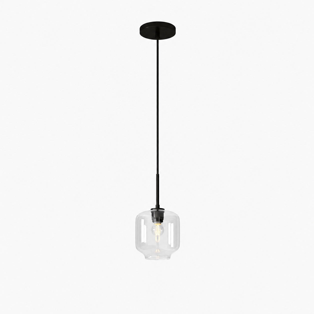 Lumivelle Pebble Pendant Light - Adjustable Glass Shade - Modern Lighting