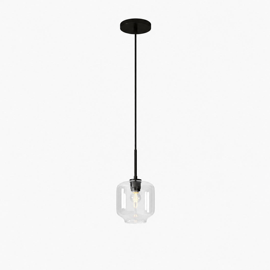 Lumivelle Pebble Pendant Light - Adjustable Glass Shade - Modern Lighting