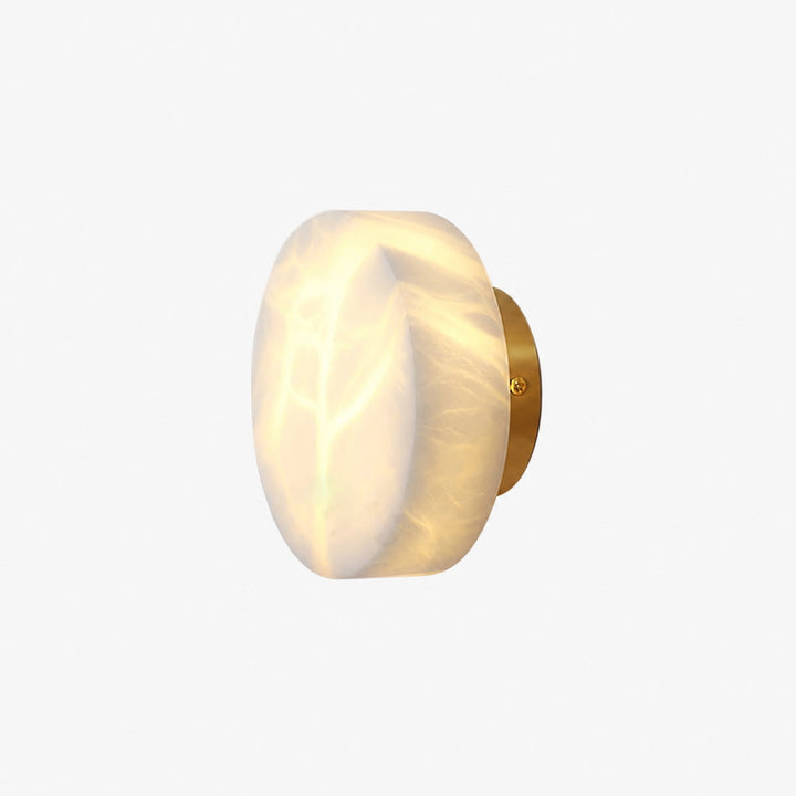 Cylindrical Alabaster Wall Lamp