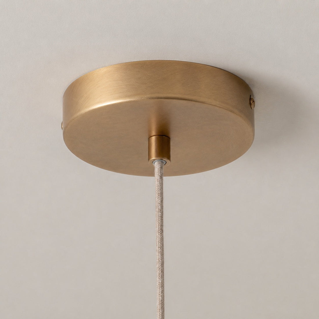 Blossine Linen Scalloped Pendant Light - Layered Shade and Metal Canopy Rustic to Modern