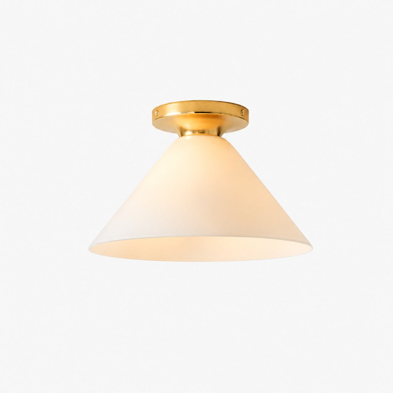 Conica Cone Flush Mount – Glass Ceiling Light for Modern Spaces