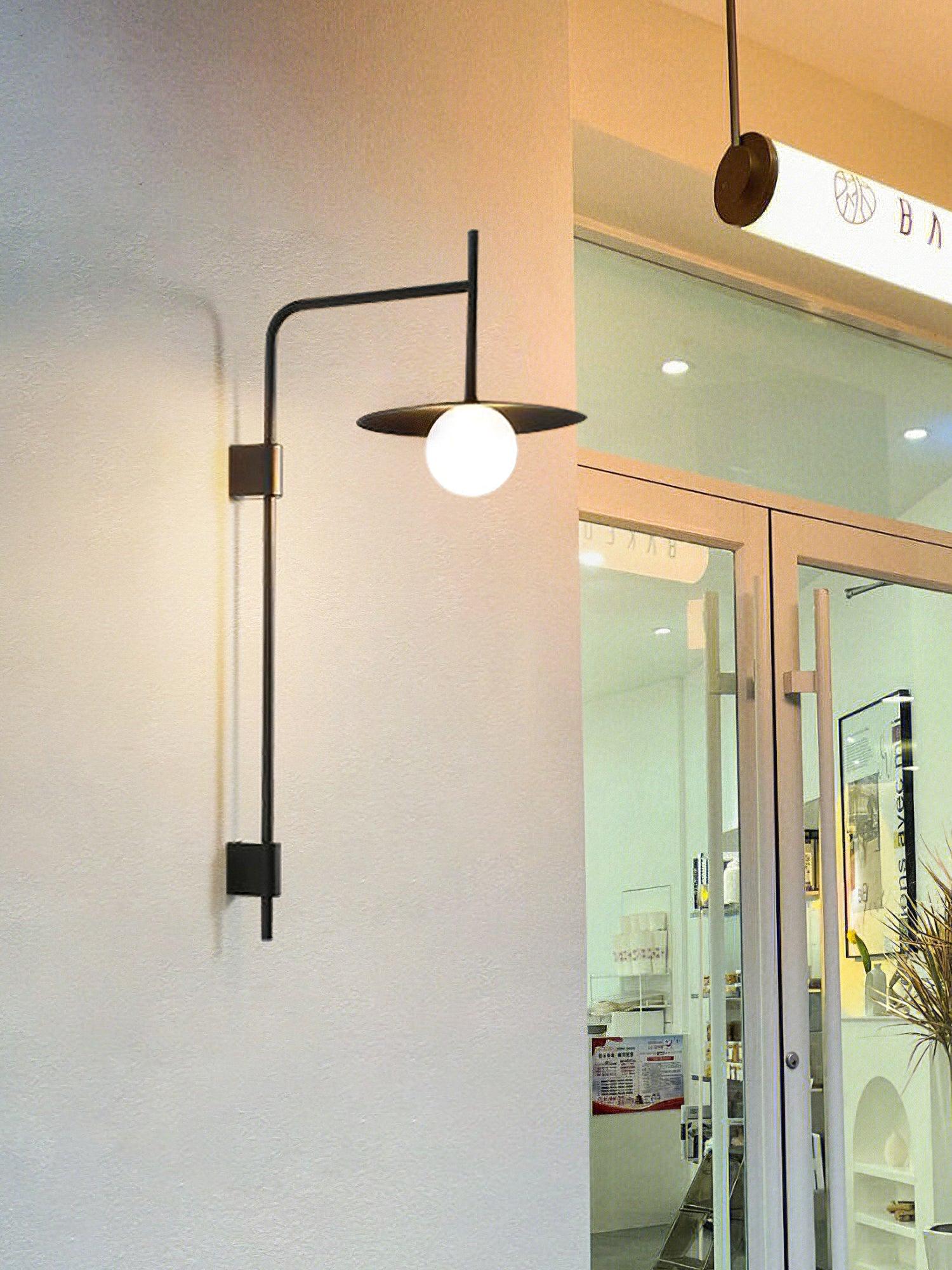 Gea Metal Swing Arm Wall Lamp - Scandinavian Minimalist Nordic Sconce
