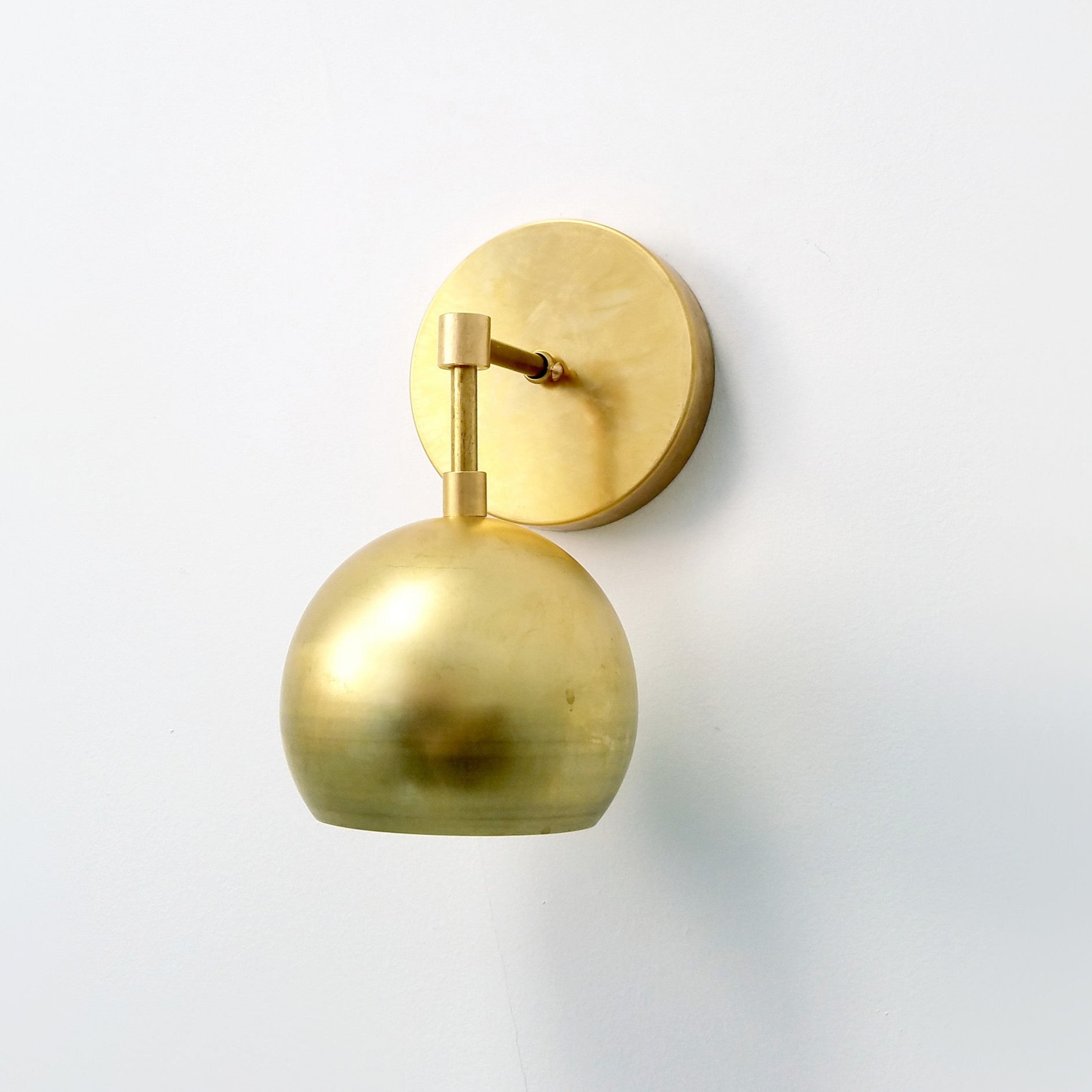 Mid Century Modern Brass Wall Sconce - Versatile Home Accent Light