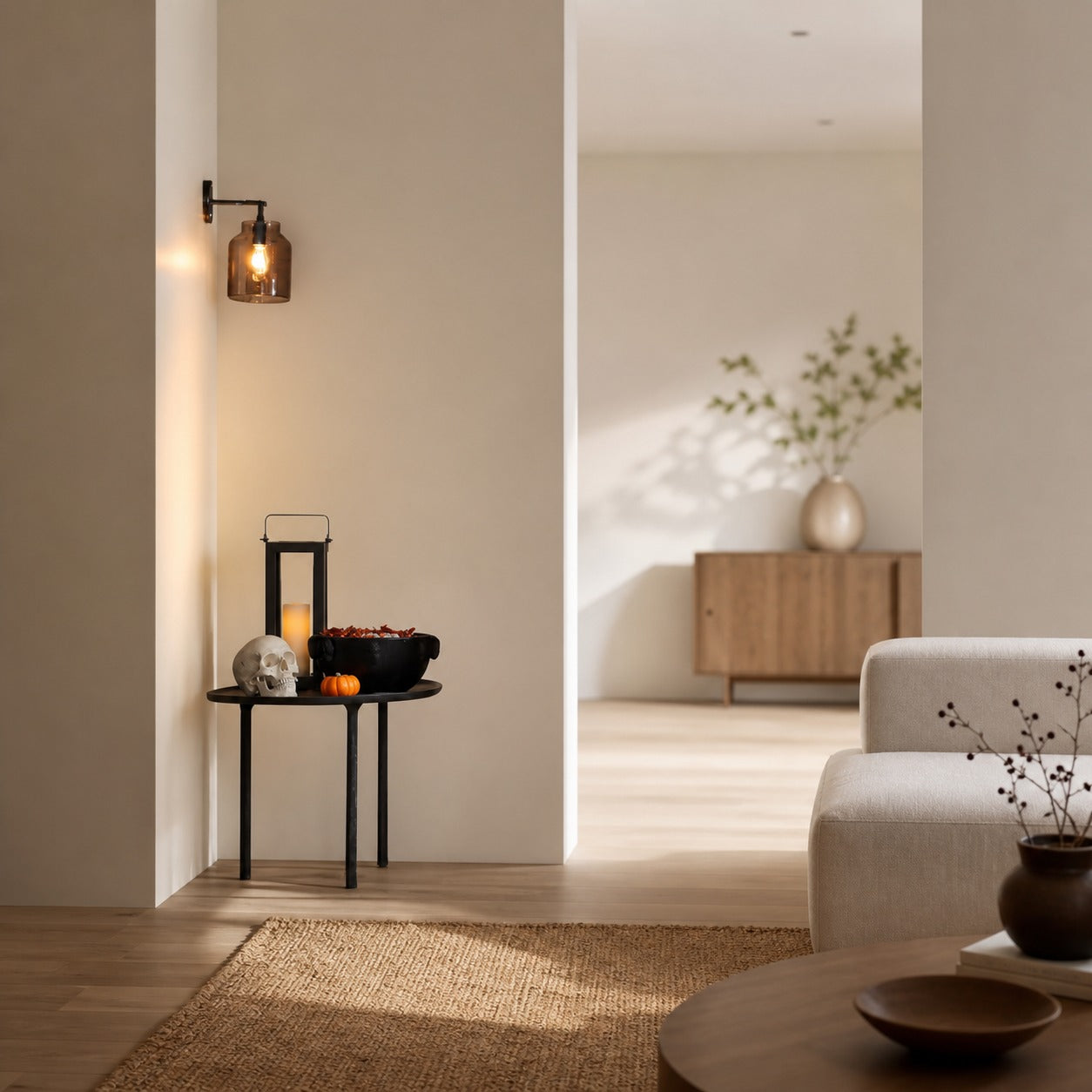Hanton Minimalist Outdoor Wall Light - Matte Metal Industrial Sconce for Modern Spaces