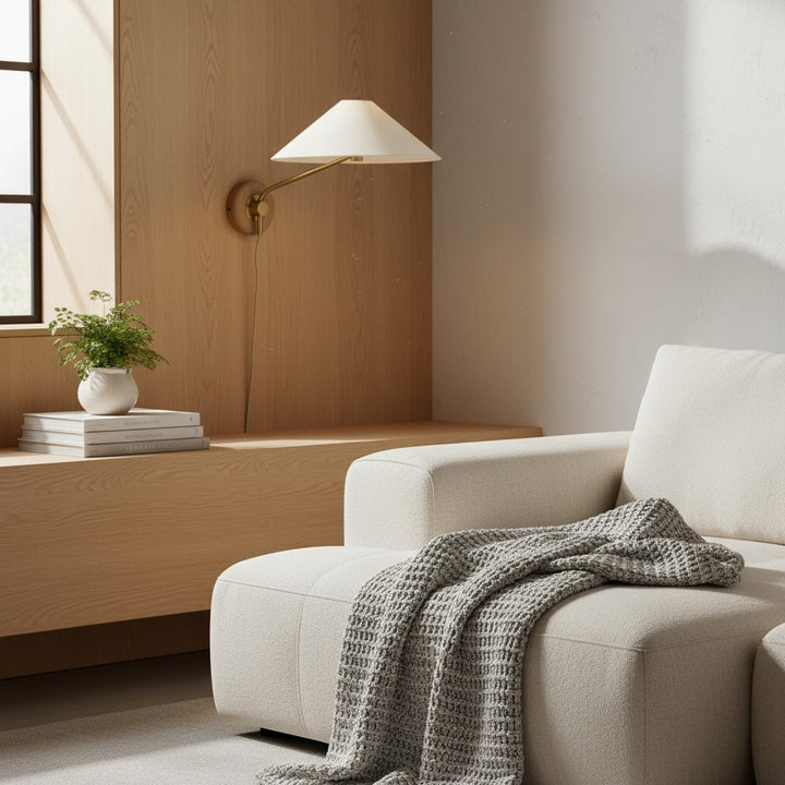 Ivoryne Pivoting Tapered Shade Light - Suitable for Modern Reading Corners