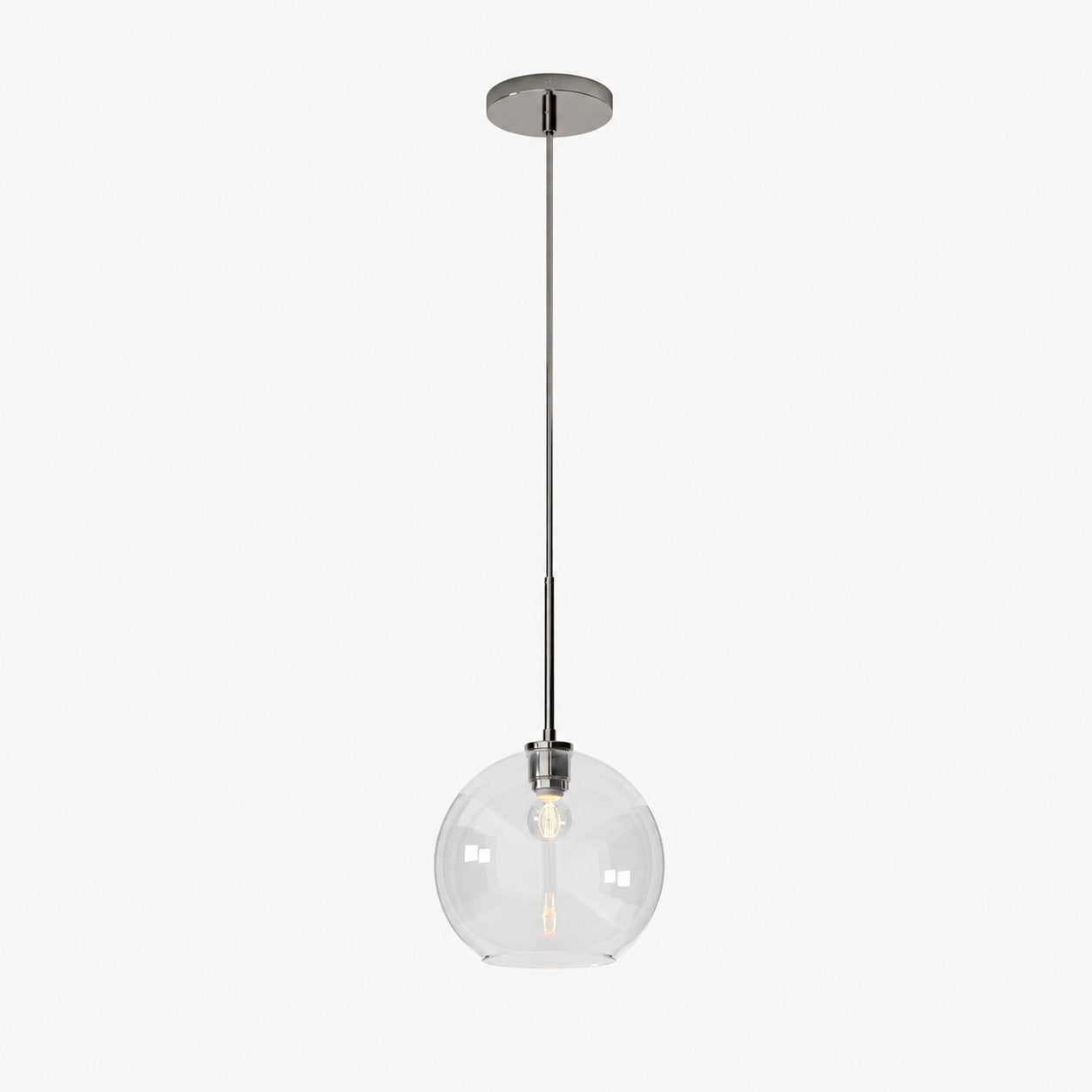 Selvion Sculptural Globe Pendant Light - Modern Glass Pendant Lamp - Sleek Design